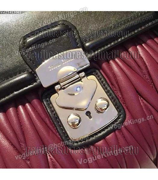 Miu Miu Matelasse Black&Purple Original Leather Shoulder Bag-2