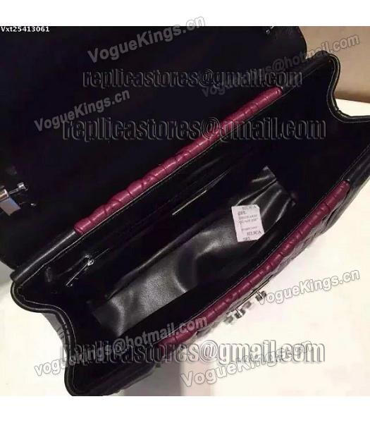 Miu Miu Matelasse Black&Purple Original Leather Shoulder Bag-3