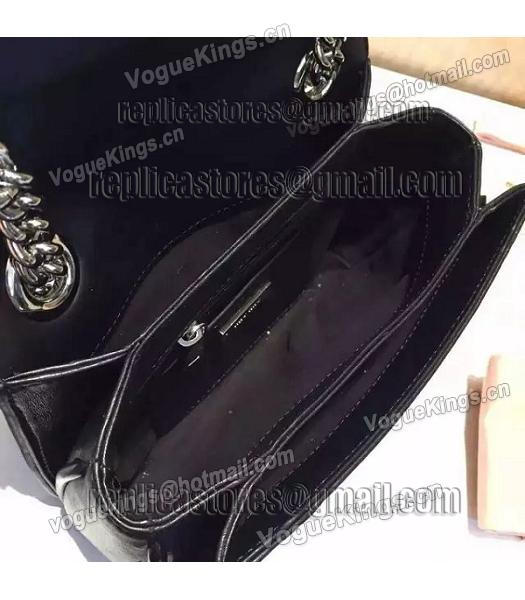 Miu Miu Matelasse Leather Chains Small Bag Black-5