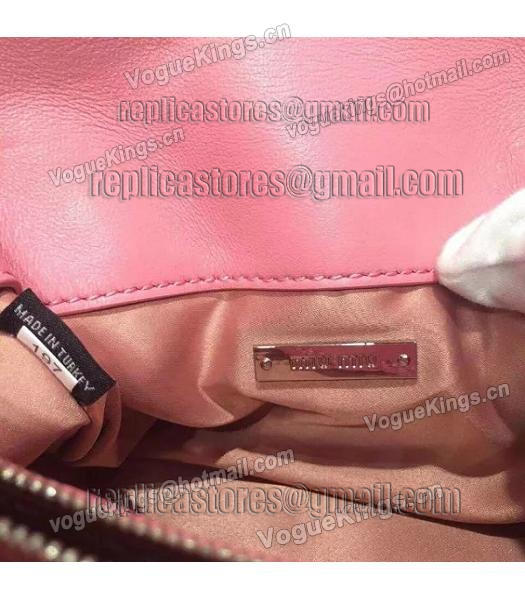 Miu Miu Matelasse Original Leather Diamonds Small Bag Pink-5