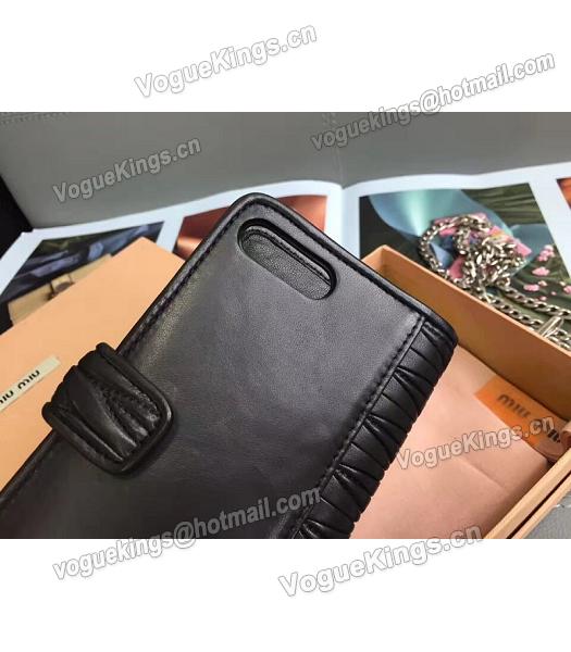 Miu Miu Matelasse Original Leather Rhinestone Small Bag Black-2