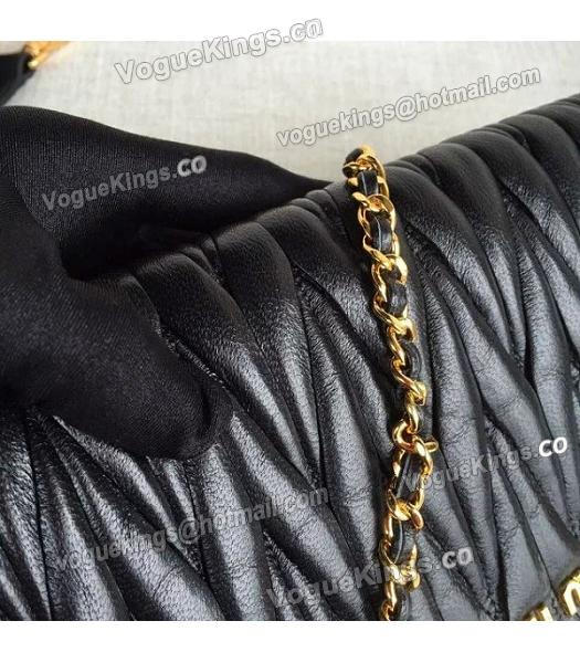 Miu Miu Matelasse Sheepskin Leather Shoulder Bag BT0345 Black-4