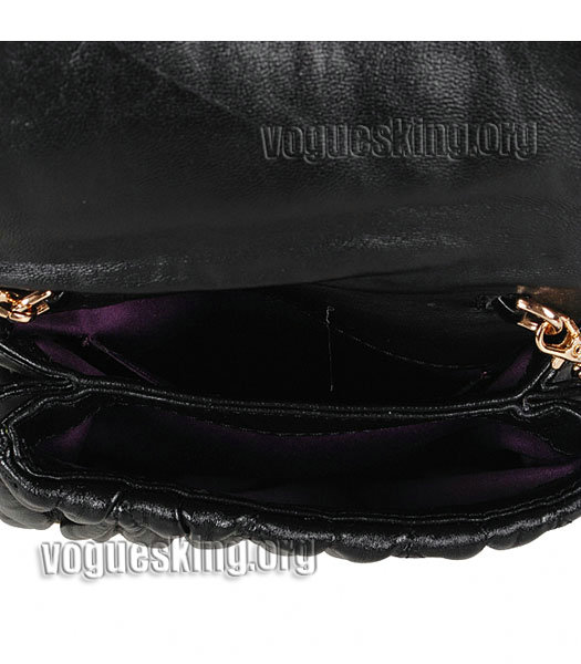 Miu Miu Mini Shoulder Bag In Black Matelasse Lambskin Leather-4