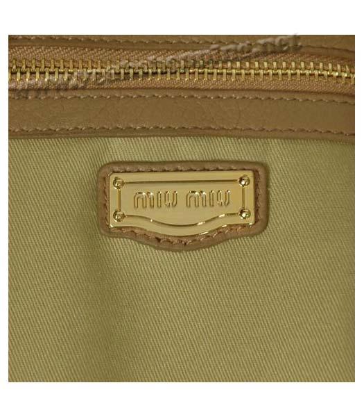 Miu Miu New Shoulder Bag Khaki Calfskin-5