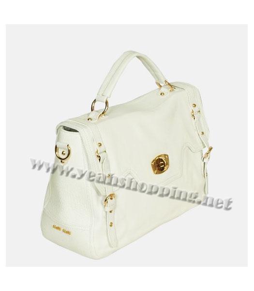 Miu Miu New Shoulder Tote Bag White Calfskin-1
