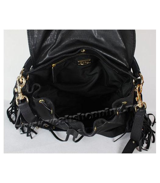 Miu Miu New Tassel Bag in Black Leather-3