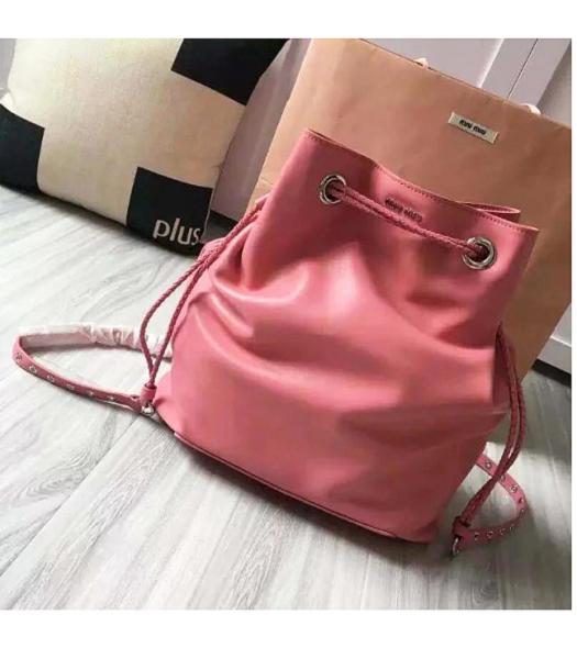 Miu Miu Pink Original Leather Backpack