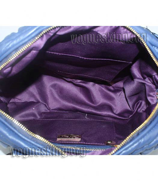 Miu Miu Sapphire Blue Matelasse Lambskin Leather Handbag-4