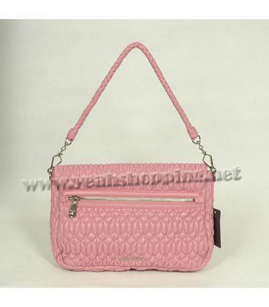 Miu Miu Shoulder Bag Pink Lambskin-2