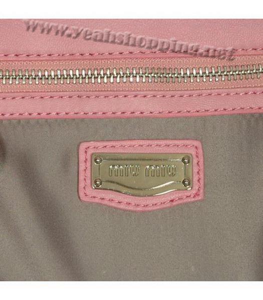 Miu Miu Shoulder Bag Pink Lambskin-5