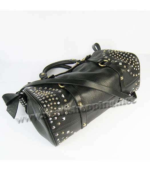 Miu Miu Studded Calfskin bag Black-3