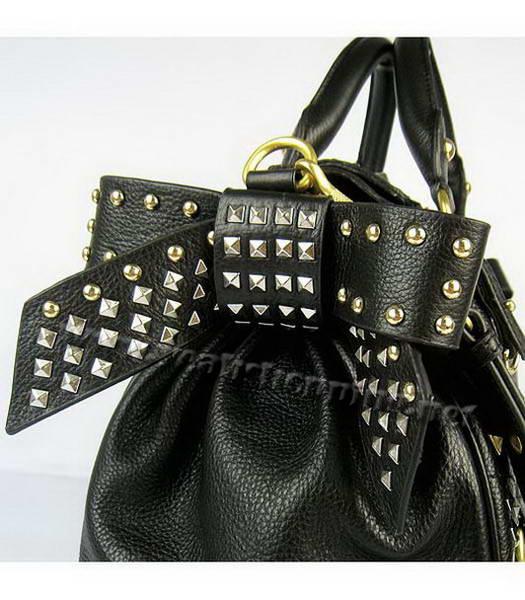 Miu Miu Studded Calfskin bag Black-8
