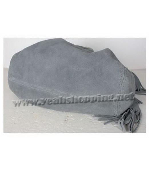 Miu Miu Suede Leather Tote Bag Grey-2