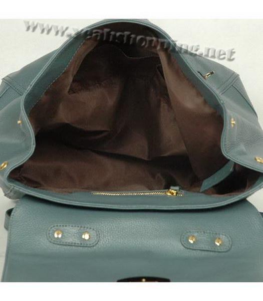 Miu Miu Tote Handbag Blue Calfskin-5