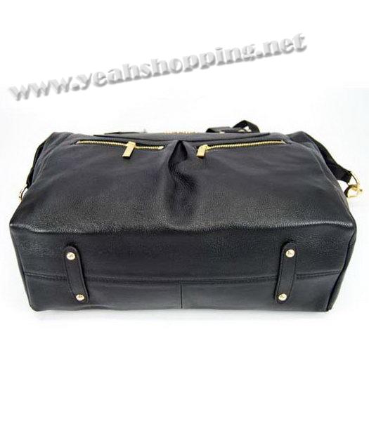 Miu Miu Zipped Shoulder Bag Black-4