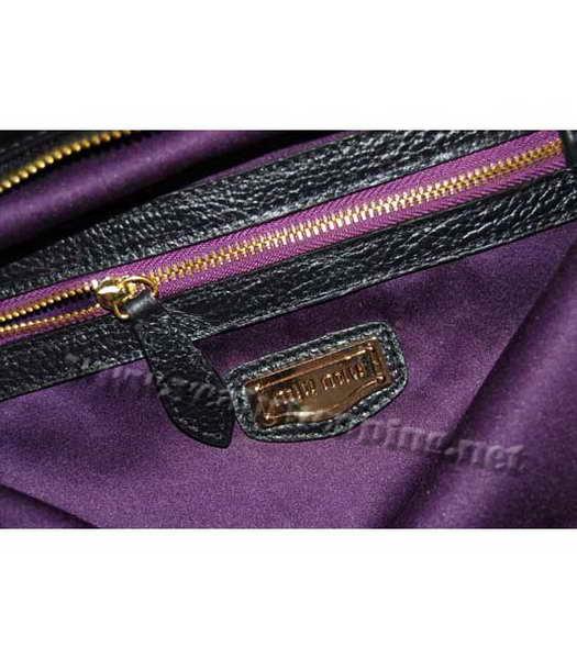 Miu Miu Zipped Shoulder Bag Black-6