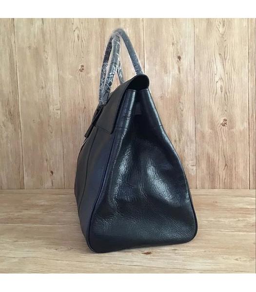 Mulberry Bayswater Black Plain Veins Leather 50cm Oversize Bag-1