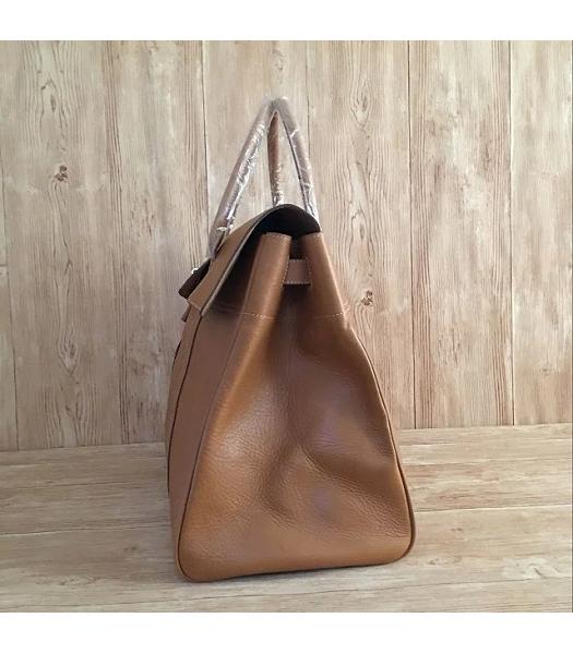 Mulberry Bayswater Light Coffee Plain Veins Leather 50cm Oversize Bag-2