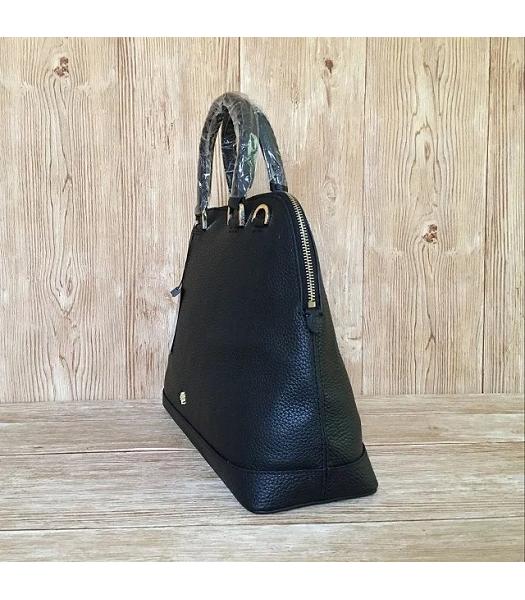Mulberry Black Litchi Veins Leather Tote Bag-1