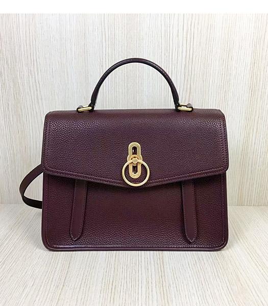 Mulberry Gracy Jujube Litchi Veins Leather Tote Satchel Bag