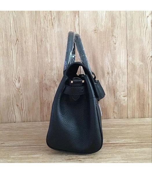 Mulberry Heritage Bayswater Black Litchi Veins Leather 28cm Tote Bag-4