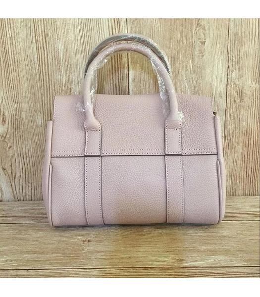 Mulberry Heritage Bayswater Pink Litchi Veins Leather 28cm Tote Bag-6