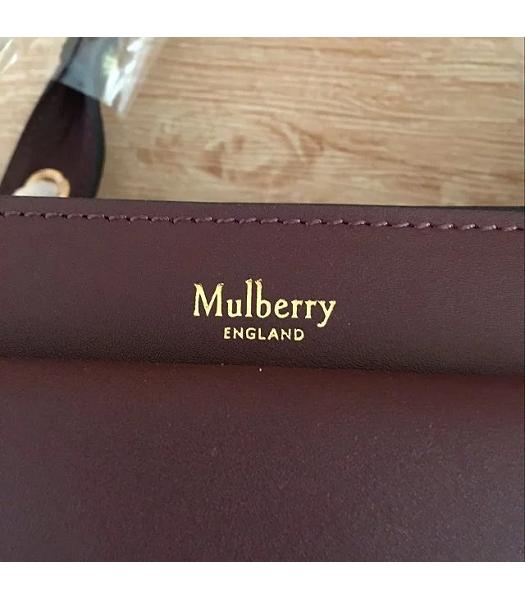 Mulberry Jujube Croc Veins Leather 31cm Tote Bag-3