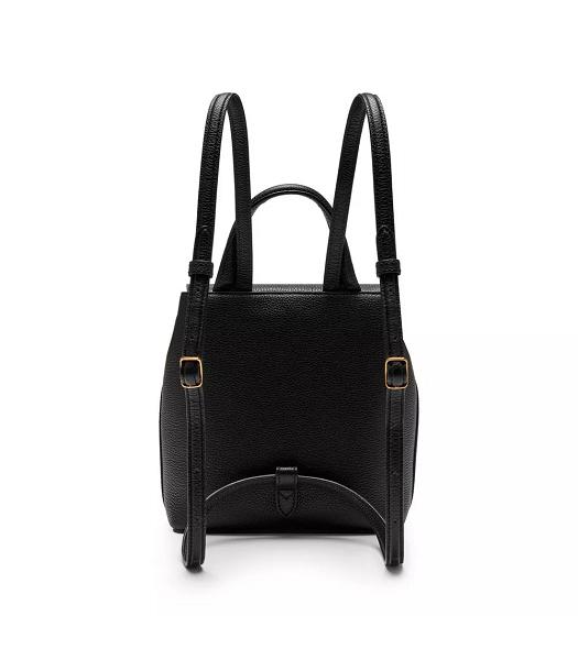 Mulberry Mini Bayswater Black Litchi Veins Leather Backpack-1