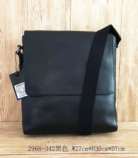 Mulberry New Design Black Leather 27cm Messenger Bag