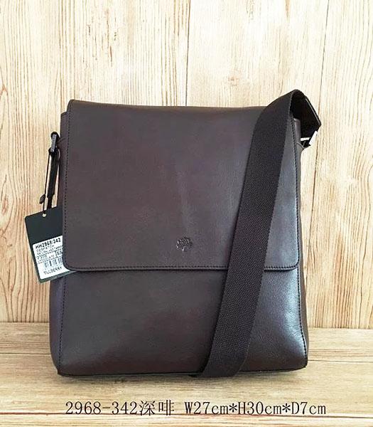 Mulberry New Design Dark Coffee Leather 27cm Messenger Bag