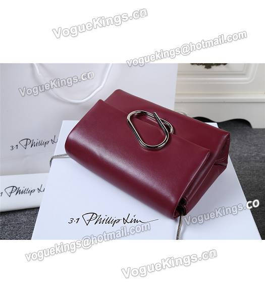 Phillip Lim Wine Red Leather Small Alix Flap Bag-4