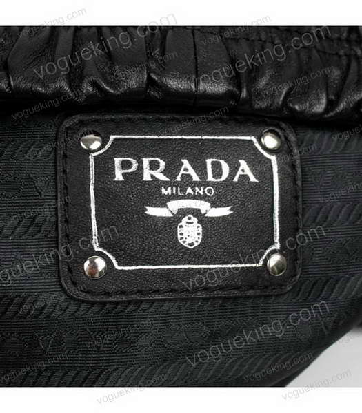 Prada Black Lambskin Leather Shoulder Bag-5