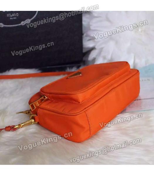 Prada BN1862 Orange Nylon Small Crossbody Bag-6