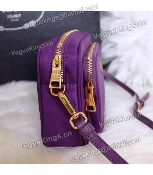 Prada BN1862 Purple Nylon Small Crossbody Bag-3