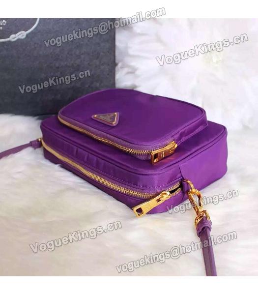 Prada BN1862 Purple Nylon Small Crossbody Bag-5