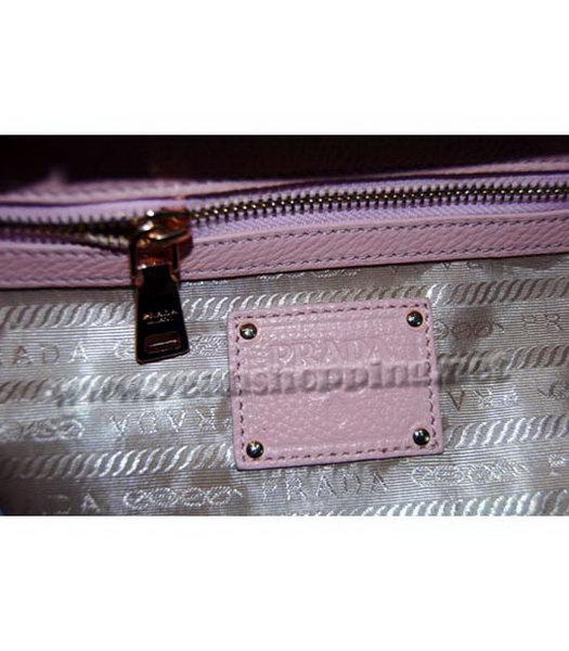Prada Boston Tote Shoulder Zip Bag in Pink Leather-6