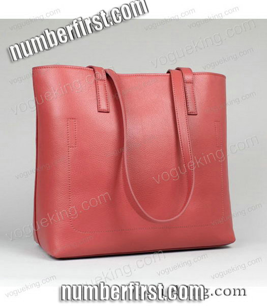 Prada Calfskin Leather Shopper Bag Peach-1