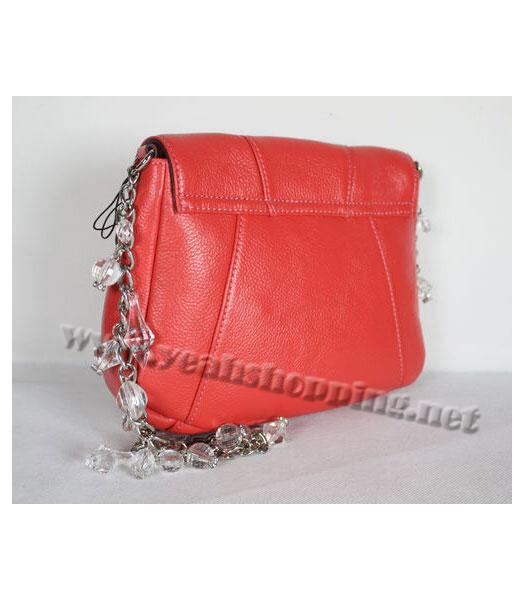 Prada Chain Flap Bag in Red Leather-1