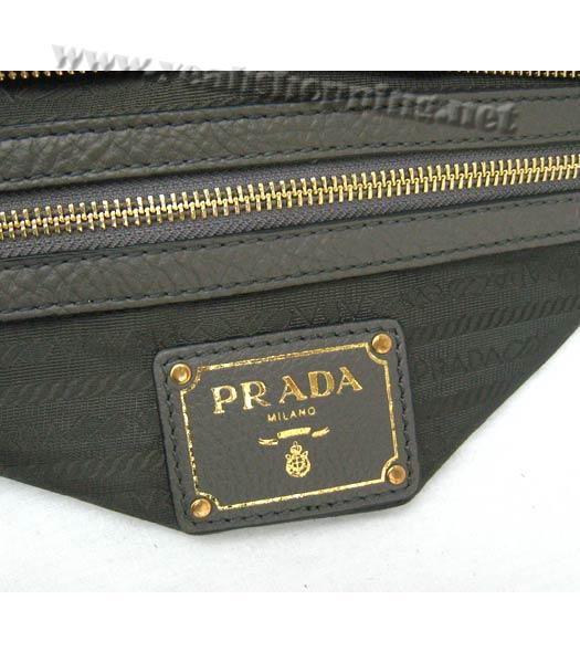 Prada Chain Strap Tote Bag Dark Grey Calfskin_BL0605-7