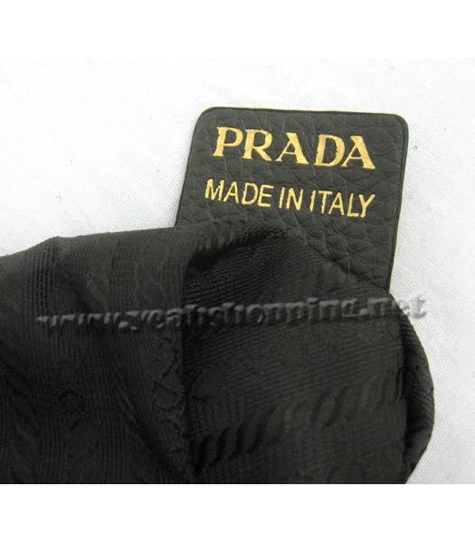 Prada Chain Strap Tote Bag Dark Grey Calfskin_BL0605-8