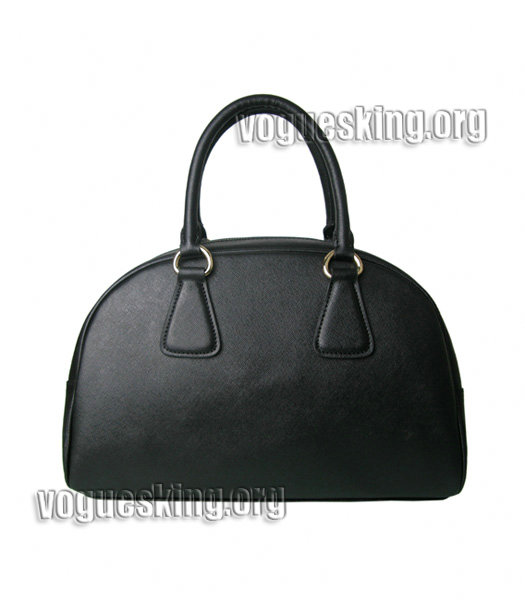 Prada Cross Veins Leather Top Handle Bag Black-1