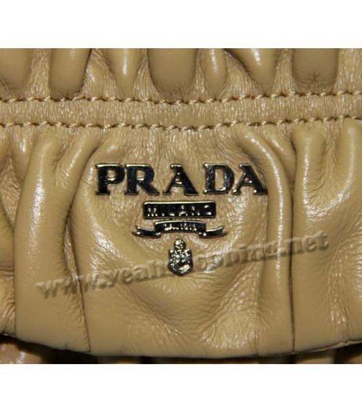 Prada Gaufre Nappa Leather Handbag Apricot-3