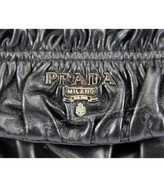Prada Gaufre Nappa Leather Handbag Black-3