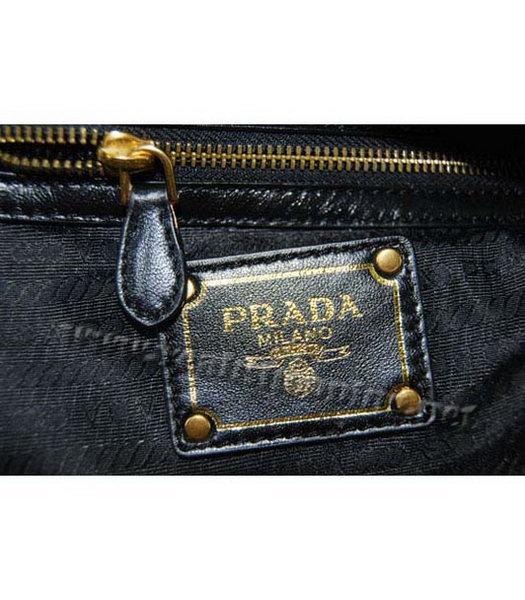 Prada Gaufre Nylon Shoulder Bag in Black-6