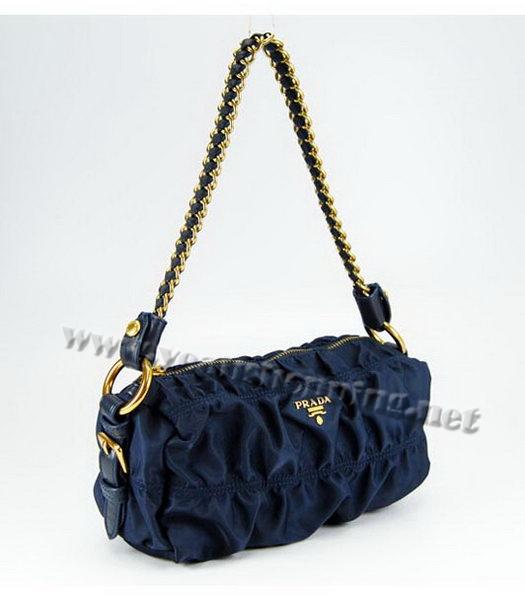 Prada Gaufre Nylon Shoulder Bag in Blue-1