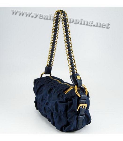 Prada Gaufre Nylon Shoulder Bag in Blue-2