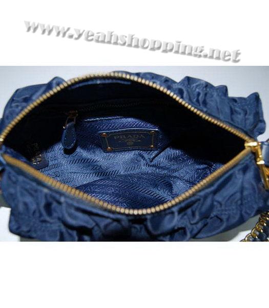 Prada Gaufre Nylon Shoulder Bag in Blue-5