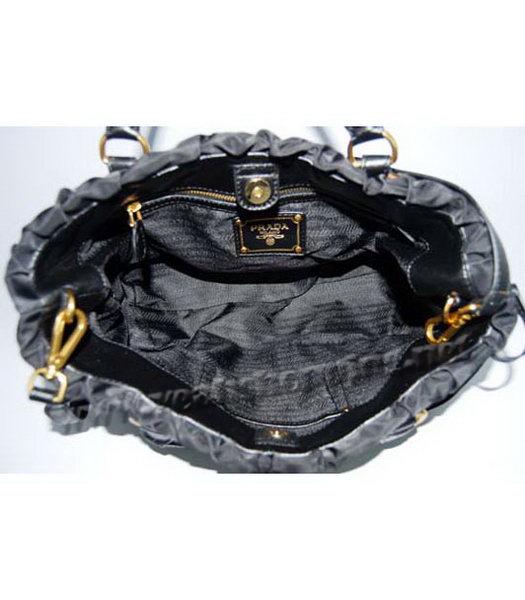 Prada Gaufre Nylon Tote Bag in Black-5
