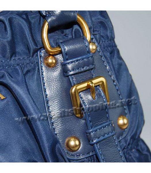 Prada Gaufre Nylon Tote Bag in Blue-4