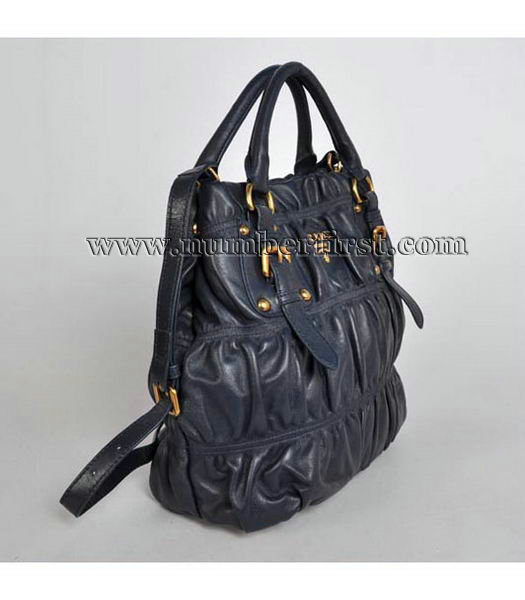 Prada Gaufre Nylon Tote Bag in Dark Blue-2